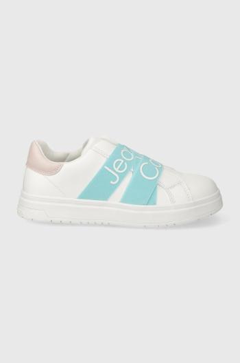 Dětské sneakers boty Calvin Klein Jeans tyrkysová barva