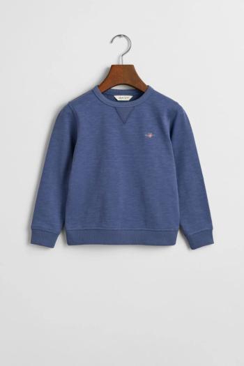 MIKINA GANT SHIELD COTTON SLUB C-NECK DUSTY NAVY