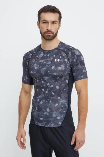 Tréninkové tričko Under Armour HeatGear Printed černá barva, 1386937