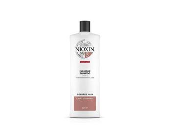 Nioxin Čisticí šampon pro jemné barvené mírně řídnoucí vlasy System 3 (Shampoo Cleanser System 3) 1000 ml