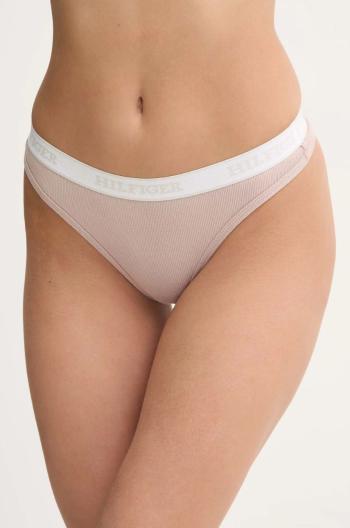 Tanga Tommy Hilfiger růžová barva, UW0UW05539