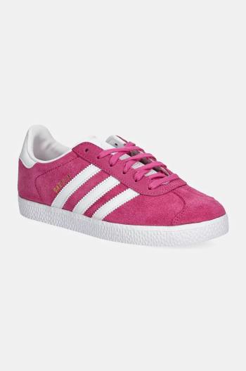 Dětské semišové sneakers boty adidas Originals GAZELLE růžová barva, IF9801