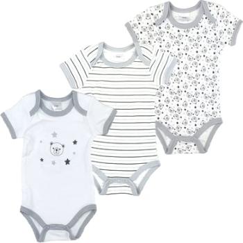 Hut Body s krátkým rukávem 3 Pack Grey