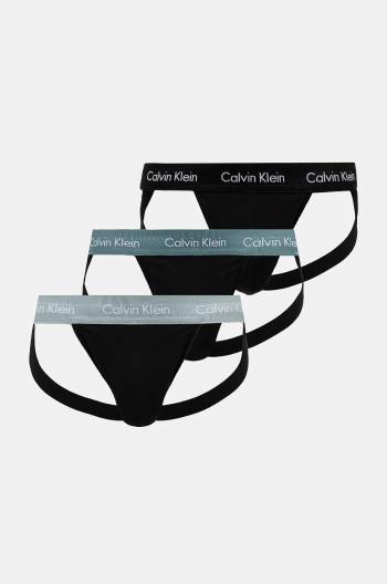 Jockstrapy Calvin Klein Underwear 3-pack černá barva, 000NB3363A