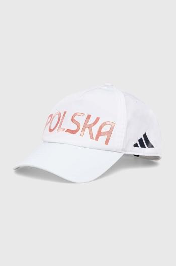 Kšiltovka adidas Performance Poland bílá barva, s aplikací, JF1017