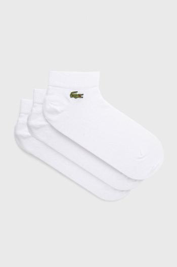 Ponožky Lacoste (3-pack) pánské, bílá barva, RA4183-5KC