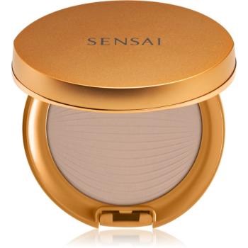 Sensai Silky Bronze Natural Veil Compact kompaktní pudrový make-up pro rozjasnění a vyhlazení pleti odstín SC03 Medium 8,5 g