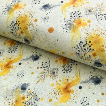Úplet VISCOSE Soothing Fields yellow digital print