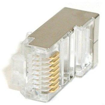 ROLINE 10-Pack, RJ45, CAT5, STP, 8p8c, geschirmt, für Kabel (12011089)