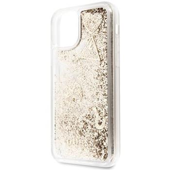 Guess Glitter Hearts pro iPhone 11 Gold (EU Blister) (3700740461884)