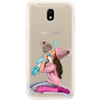 iSaprio Kissing Mom - Brunette and Boy pro Samsung Galaxy J5 (2017) (kmbruboy-TPU2_J5-2017)