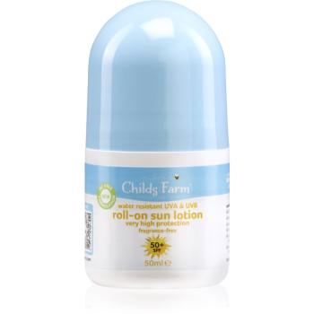 Childs Farm Roll On Sun Lotion napozó krém roll-on SPF 50+ 50 ml