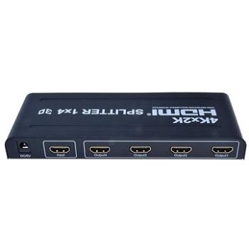 PremiumCord Externí HDMI Splitter, 4x port HDMI 1.4 černý (khsplit4b)