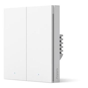 AQARA Smart Wall Switch H1(No Neutral, Double Rocker) (AQARA-WS-EUK02-1001)