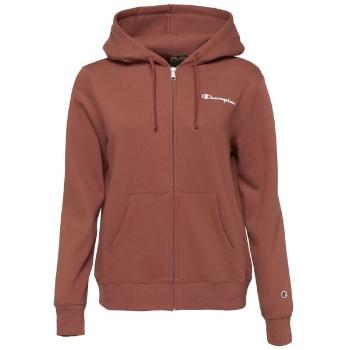 Champion HOODED FULL ZIP Dámská mikina, hnědá, velikost