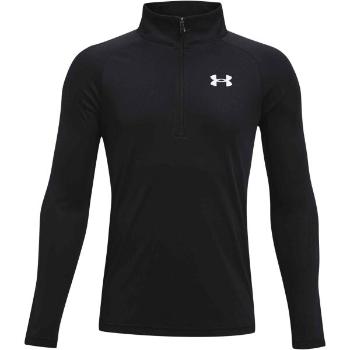 Under Armour TECH 2.0 1/2 ZIP Chlapecké triko s dlouhým rukávem, černá, velikost