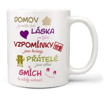 Hrnek Domov, láska a smích (Náplň hrníčku: Žádná)