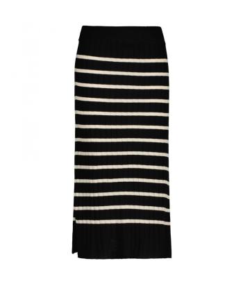 SUKNĚ GANT D2. BRETON RIB KNIT SKIRT EBONY BLACK