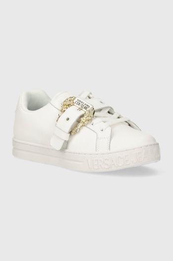 Kožené sneakers boty Versace Jeans Couture Court 88 bílá barva, 76VA3SK9 ZP311 003