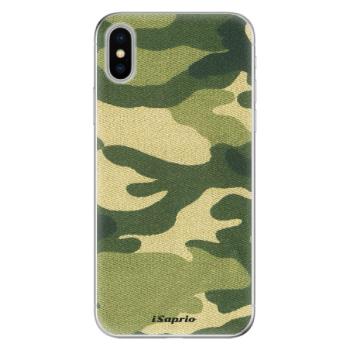 Odolné silikonové pouzdro iSaprio - Green Camuflage 01 - iPhone X