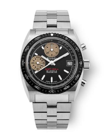 Nivada Grenchen Chronosport White Automatic - Chronosport Bracelet