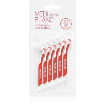 MEDIBLANC Interdental Pick-brush Angle perie interdentara 6 bucati 0,5 mm Red 6 buc