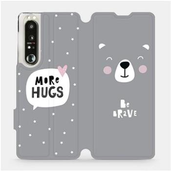 Flip pouzdro na mobil Sony Xperia 1 III - MH06P Be brave - more hugs (5903516726608)