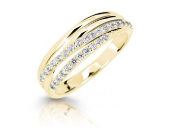 Cutie Diamonds Třpytivý prsten ze žlutého zlata s diamanty DZ6716-3352-10-X-1 54 mm