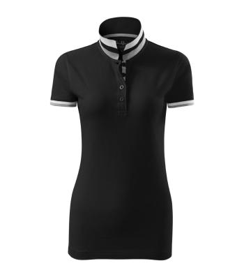 MALFINI Dámská polokošile Collar Up - Černá | XXL