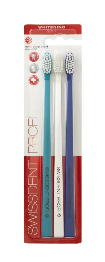 Swissdent Zubní kartáček Whitening Soft Zurich 2 + 1 ZDARMA