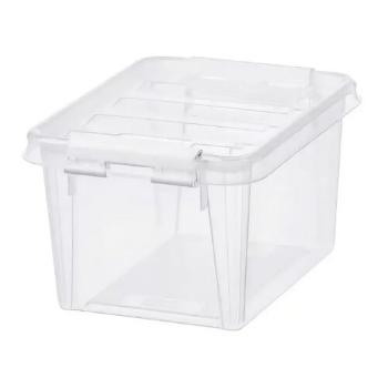 SmartStore Úložný box s bílými klipy Classic, 1,5 l