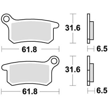 Braking brzdové destičky (sinterová směs CM44) (2ks) M501-254 (M501-254)