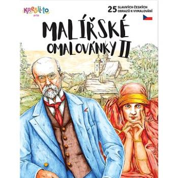 Malířské omalovánky II: 25 slavných českých obrazů k vymalování (8594201840418)