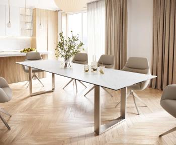 Jídelní stůl Edge 300x100 cm keramika Laminam® Statuarettio