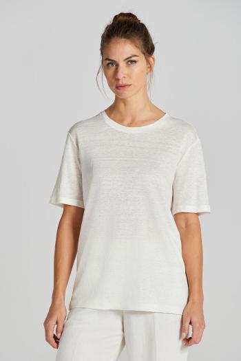 TRIČKO GANT LINEN SS T-SHIRT EGGSHELL