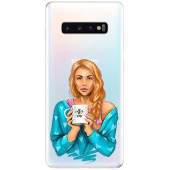 iSaprio Coffe Now - Redhead pro Samsung Galaxy S10+ (cofnored-TPU-gS10p)