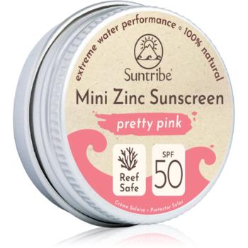 Suntribe Mini Zinc Sunscreen minerální ochranný krém na obličej a tělo SPF 50 Pretty Pink 15 g