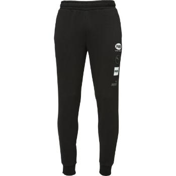 Puma POWER GRAPHICS SWEAT PANTS FL Pánské tepláky, černá, velikost