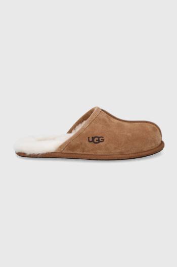 Pantofle UGG Scuff hnědá barva, 1101111-CHE