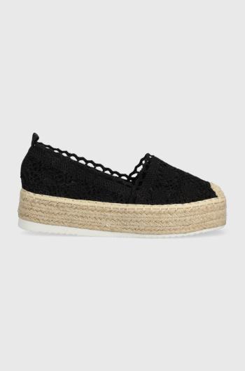 Espadrilky Answear Lab černá barva, na platformě