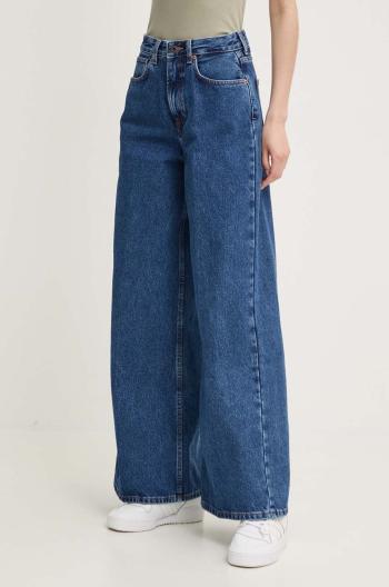 Džíny Pepe Jeans WIDE LEG JEANS UHW dámské, tmavomodrá barva, PL204740CT9