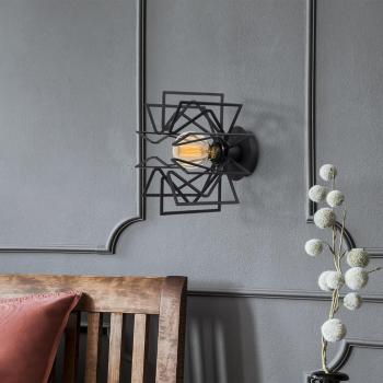 Opviq , 525NOR3164 , Nemrut - N-953 , Fekete Színű , Fali lámpa , E27 Foglalattal
