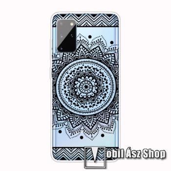 Szilikon védő tok / hátlap - MANDALA VIRÁG MINTÁS - SAMSUNG Galaxy A41 (SM-A415F)