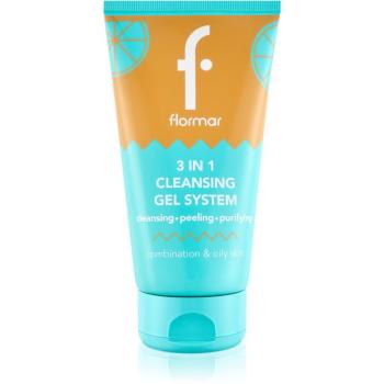 flormar Combination & Oily Skin 3in1 Cleansing Gel čisticí gel 3 v 1 pro mastnou a smíšenou pleť 150 ml