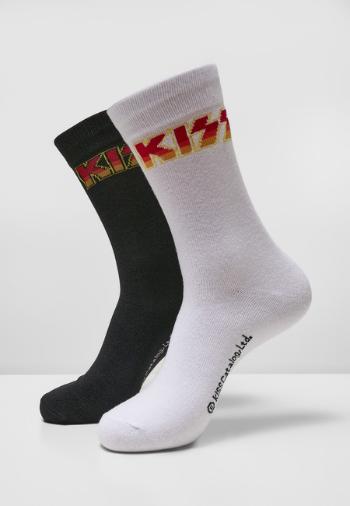 Mr. Tee Kiss Socks 2-Pack black/white - 35–38