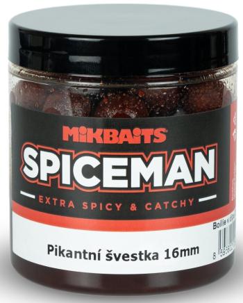 Mikbaits boilie v dipu spiceman  pikantní švestka 250 ml - 16 mm