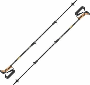 Leki Khumbu Lite Black/Dark Anthracite/Mango 100 - 135 cm Turistické hole