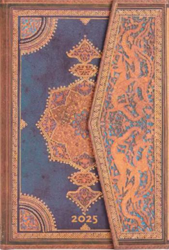 Diář Paperblanks 12M 2025 Safavid Indigo Mini HOR