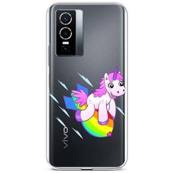 TopQ Kryt Vivo Y76 5G silikon Flying Unicorn 72510 (Sun-72510)