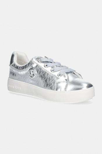 Dětské sneakers boty Michael Kors JORDANA AUDREY stříbrná barva, MK101061